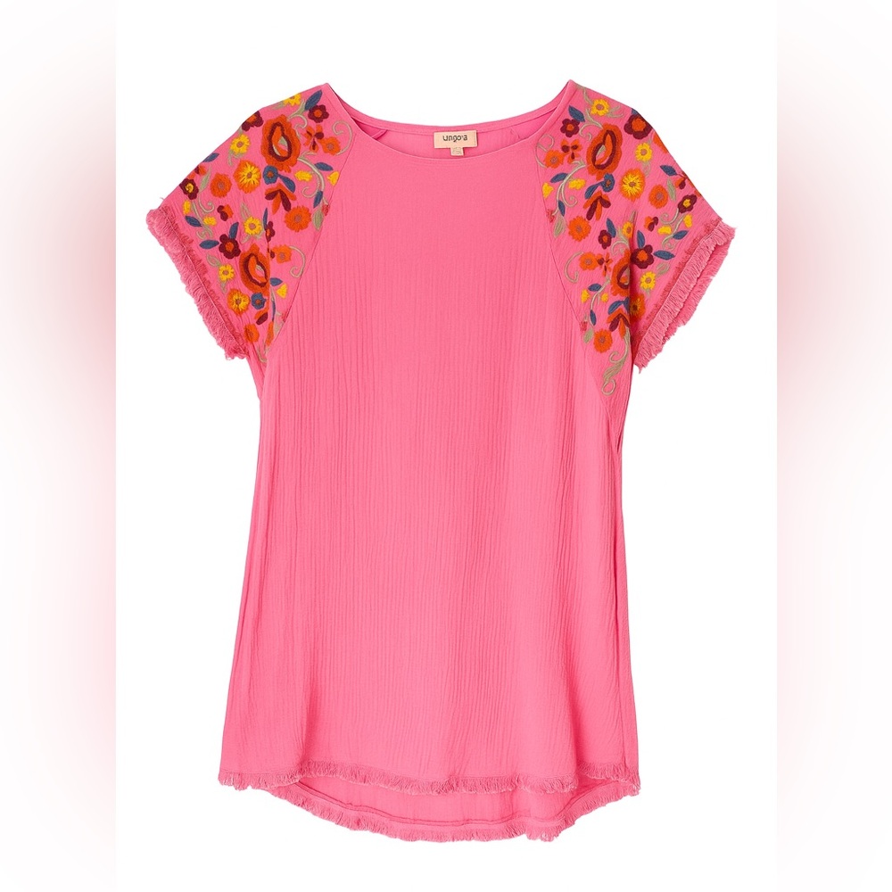 NEW w/o tags. Umgee Pink Mini Sundress with Raglan Sleeves